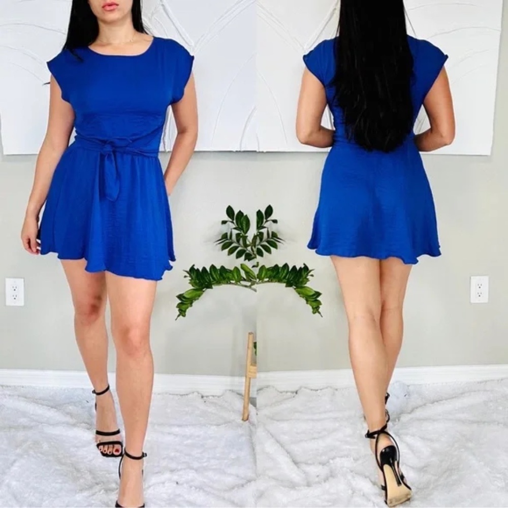 Rebecca Taylor Wrap Blue Dress